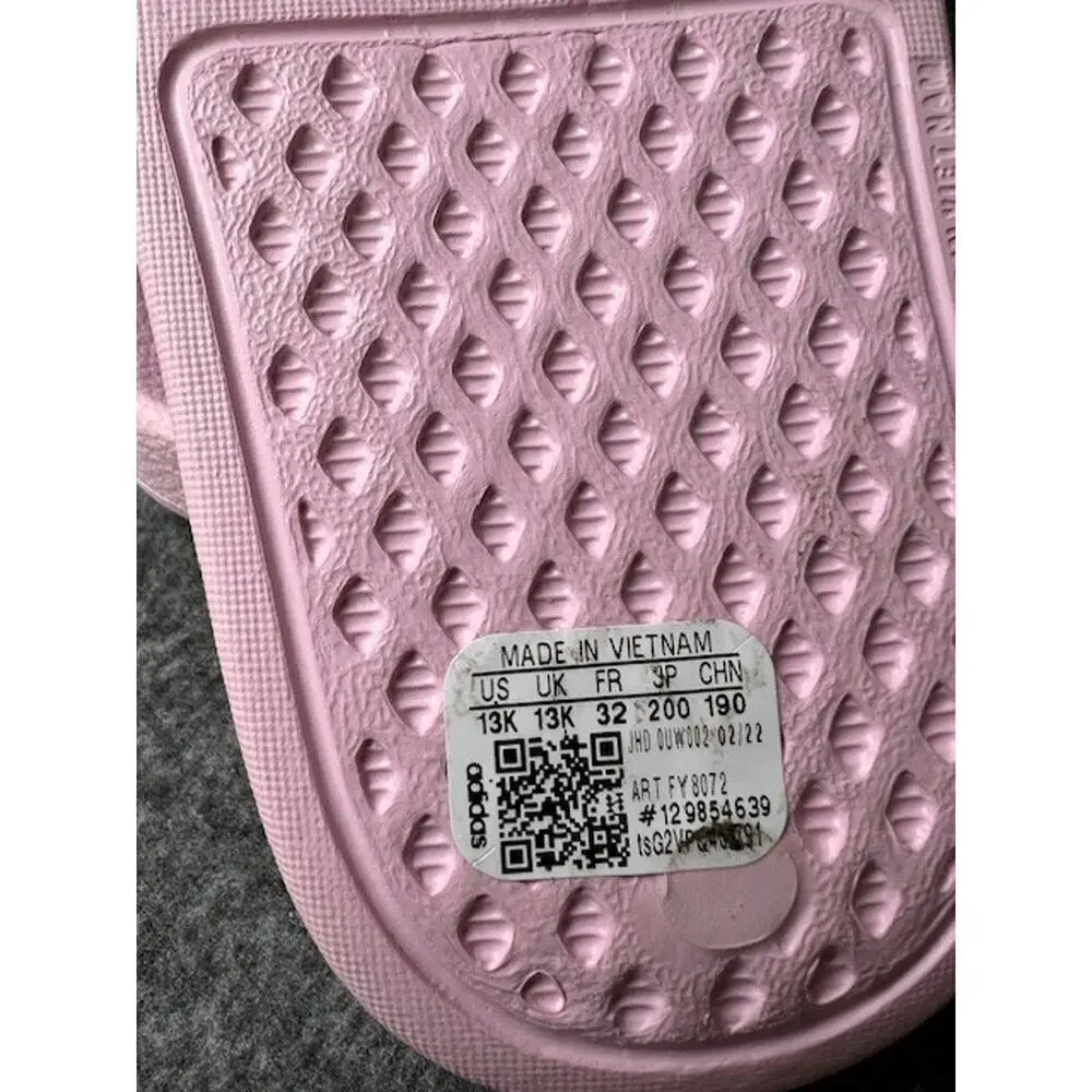 Adidas Adilette Aqua K Almost Pink Color Sandals Toddler Size 13K FY8072 NEW